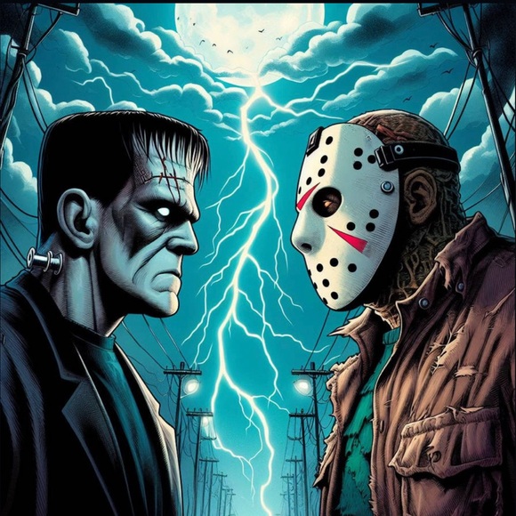 ☠️🏴☠️💀 MAN-CAVE SHOW W/ MR. FRANKEN☠️🏴☠️💀FUNKO-NECA-MOVIES-SPORTS CARDS-COMICS - Picture 7 of 8